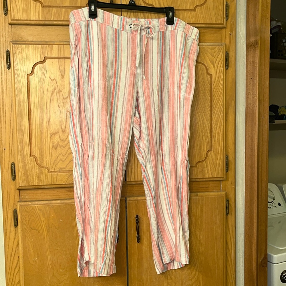 Purple & More striped linen and ants size 1X